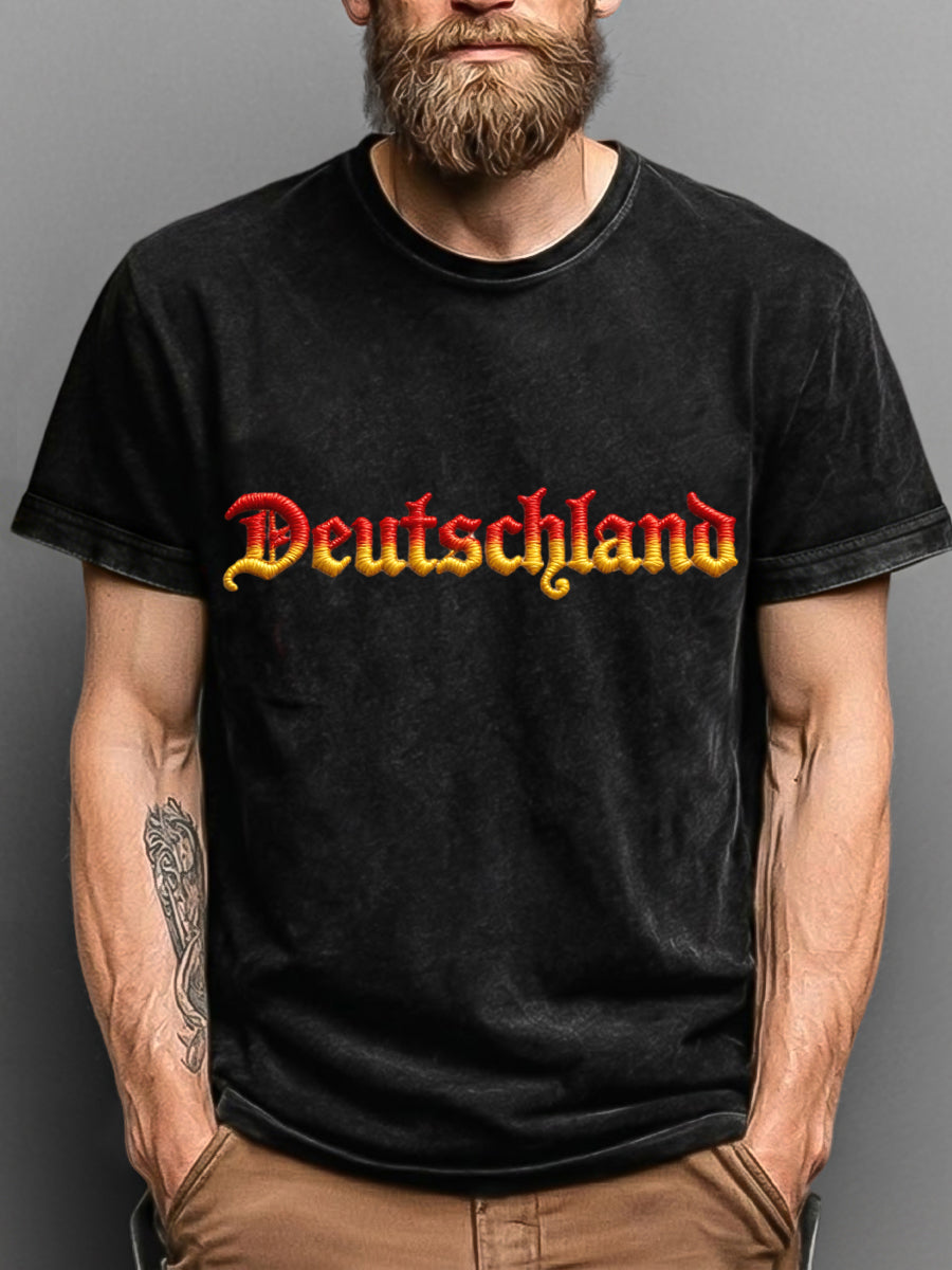 Retro deutsche Patriot Kunst 100% Baumwolle T-Shirt