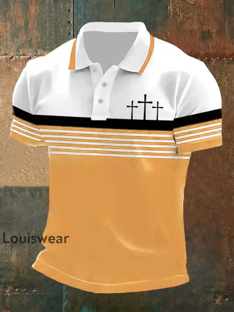 Kurzarm-Polos hirt für Männer Gelb / S