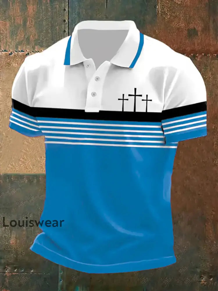 Kurzarm-Polos hirt für Männer Himmelblau / S