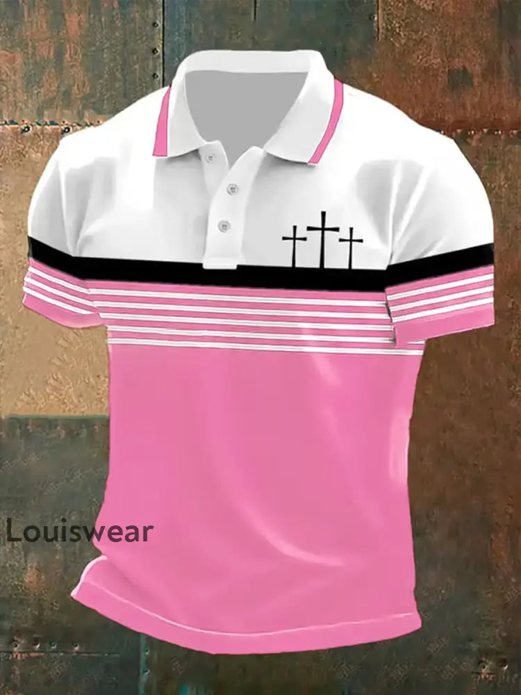 Kurzarm-Polos hirt für Männer Rosa / S