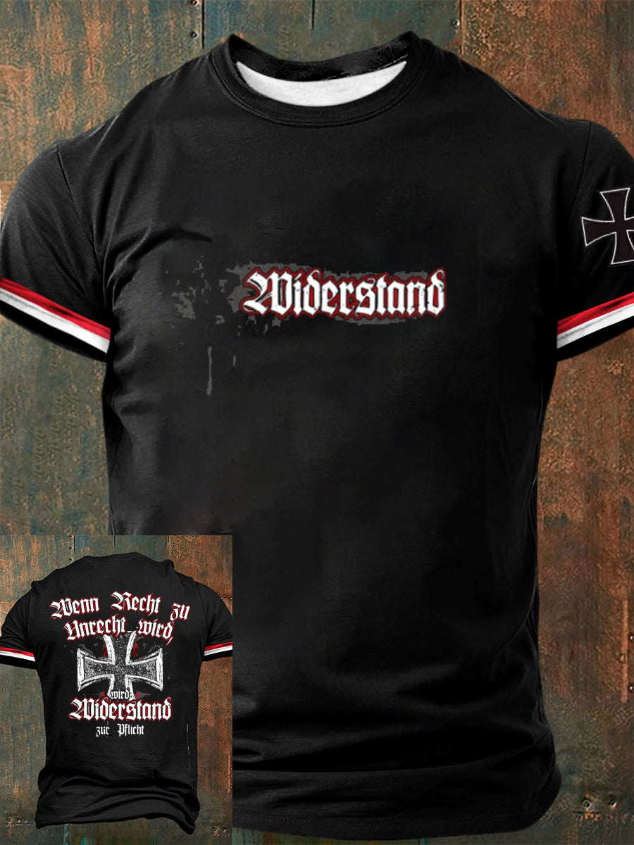 Deutsches Kunstdruck-T-Shirt für Männer