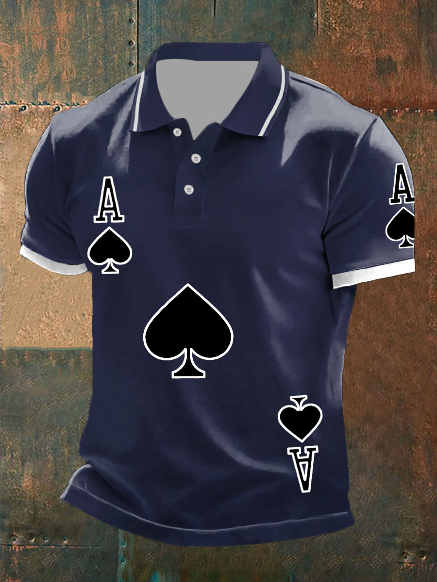 Texas Hold'em Ace of Pides-Tops für Männer