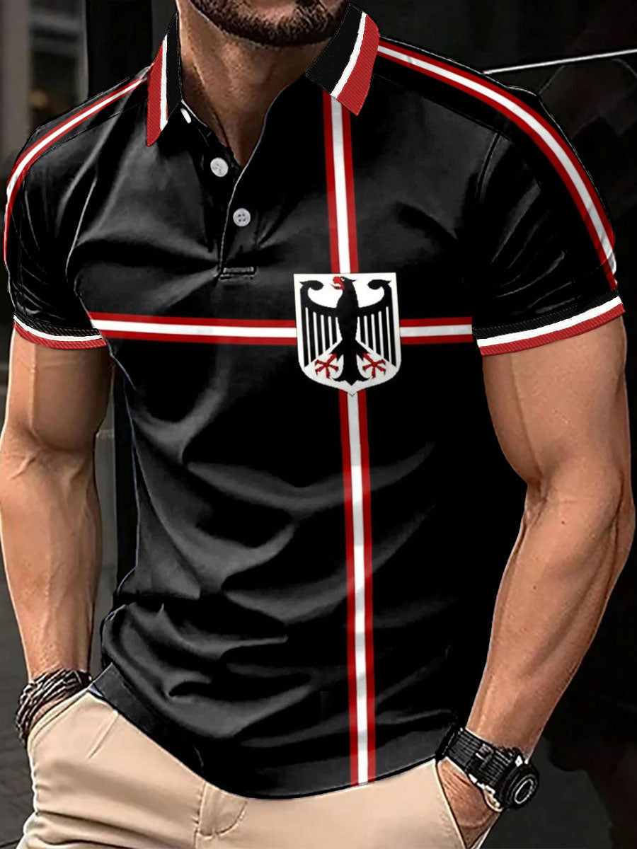 Herren-Tops mit deutschem Druck, lässig