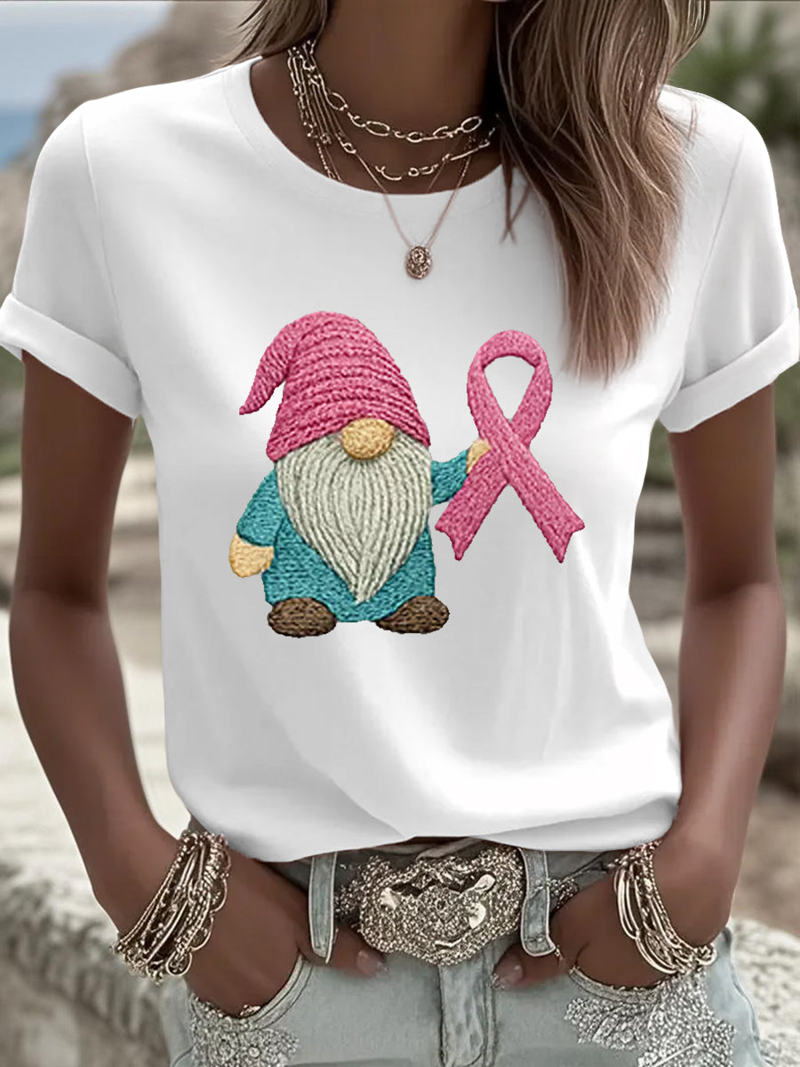 Frauen Rosa Band Brustkrebs Bewusstsein T-Shirt