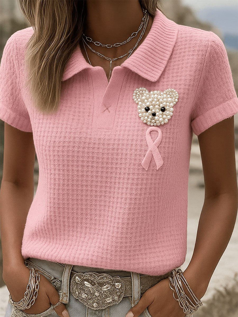 Frauen Brustkrebs Bär Shirt