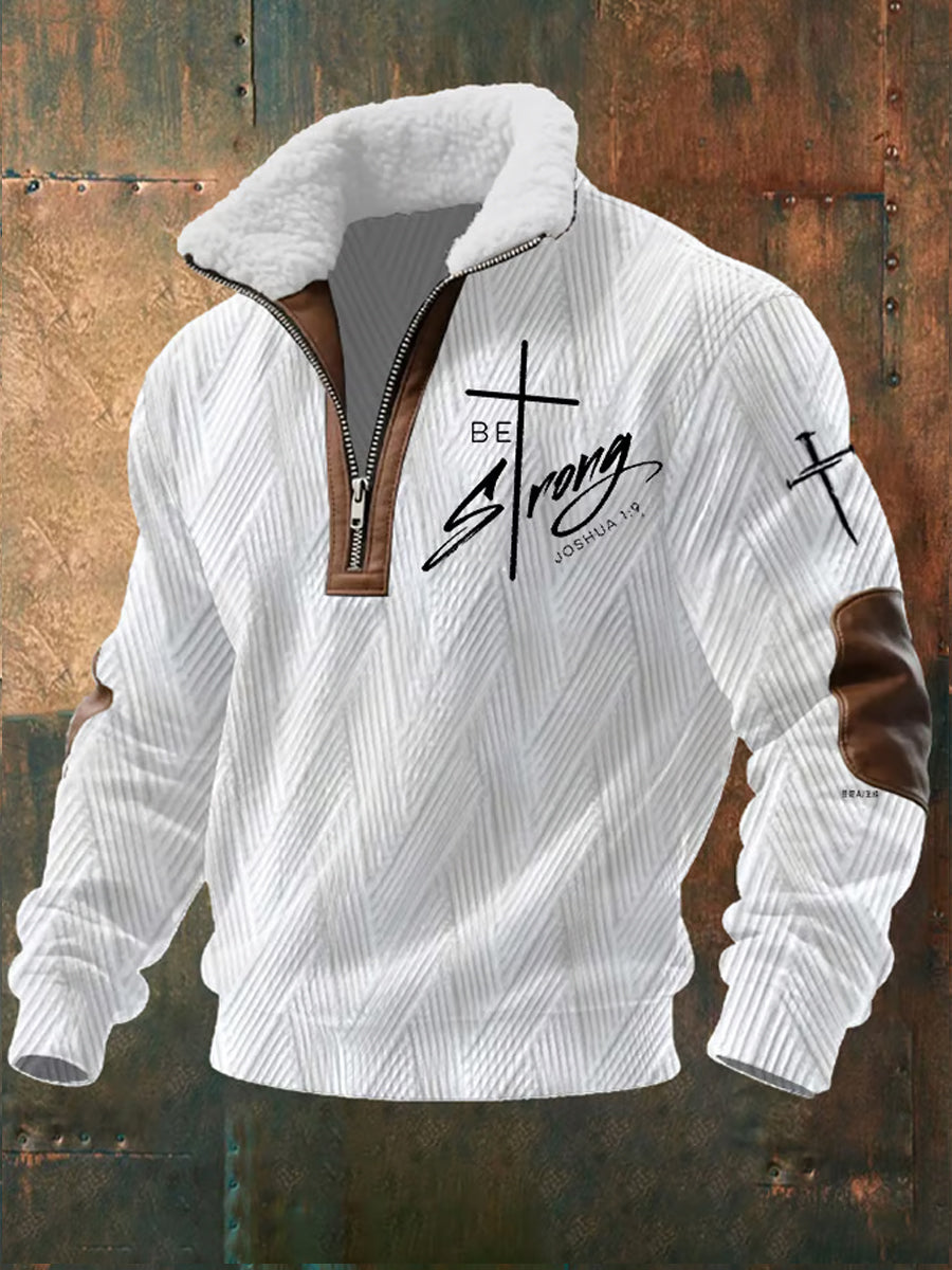 Herren Vintage Art Faith Casual Sweatshirt