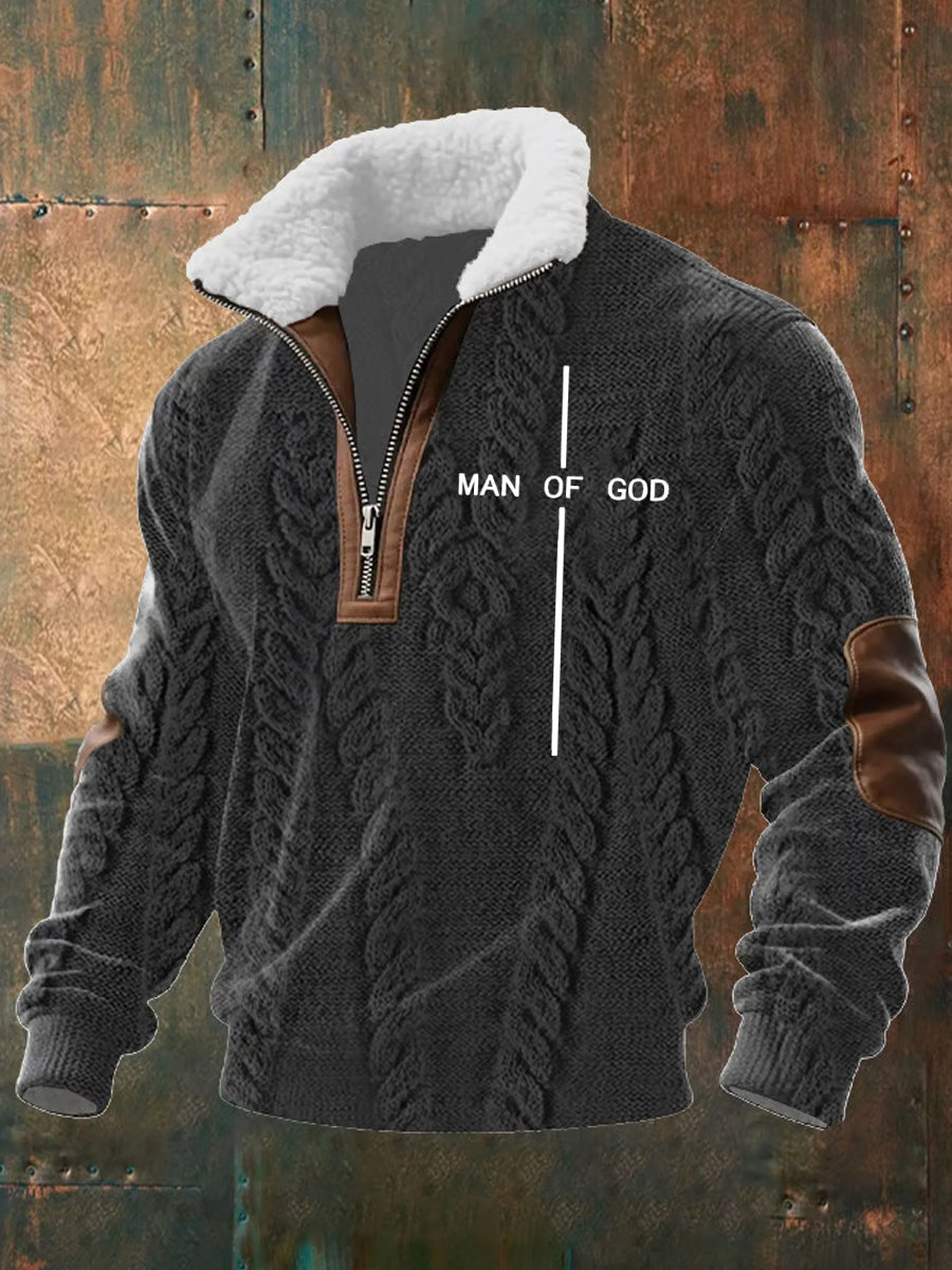 Herren Vintage Art Faith Casual Sweatshirt