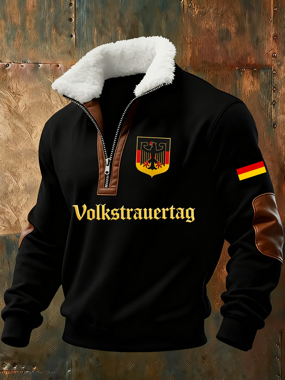Deutsches Kunstdruck-Sweatshirt für Herren, Volkstrauertag