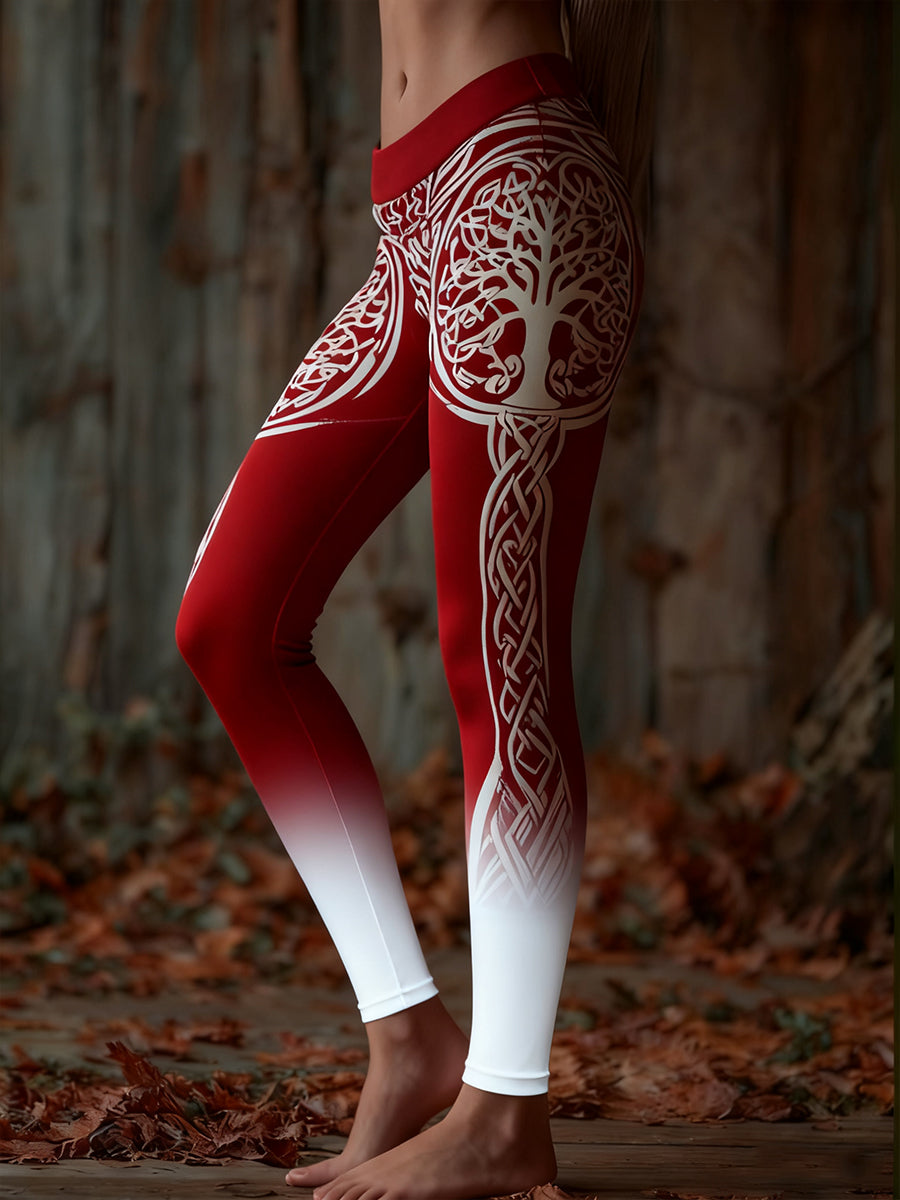 Damen-Weihnachts-Viking-Leggings