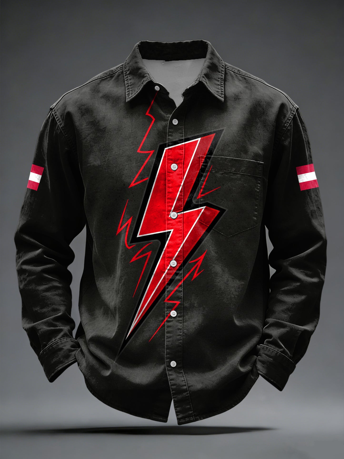 Retro Österreich ische Flagge Casual Shirt
