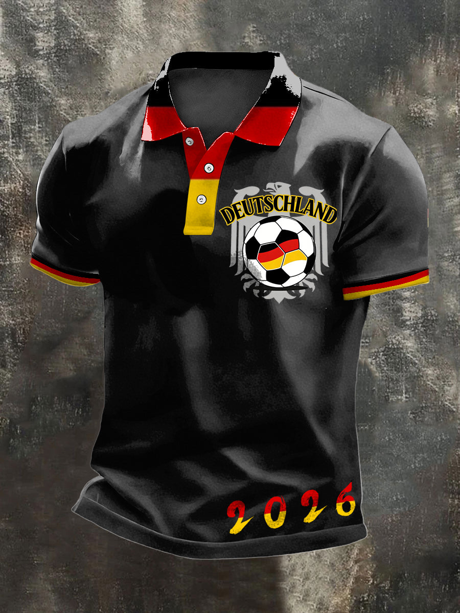 Herren Stilvolles Deutschland Fußball Crest 2026 Polos hirt