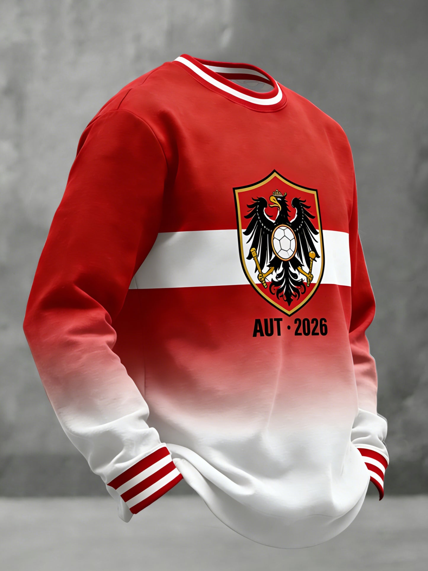 Österreich 2026 Gradient Casual Crewneck Sweatshirt