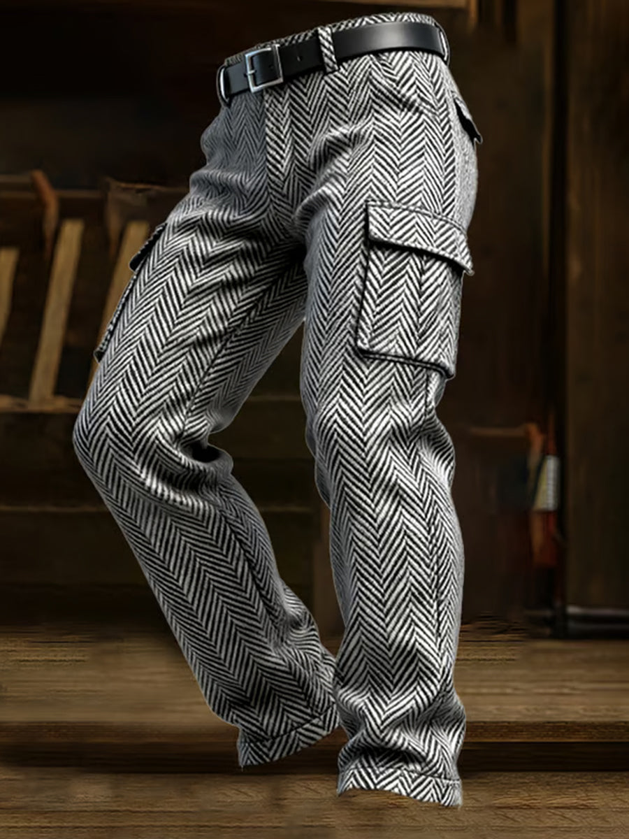 Herren Retro Business Style Freizeit hose