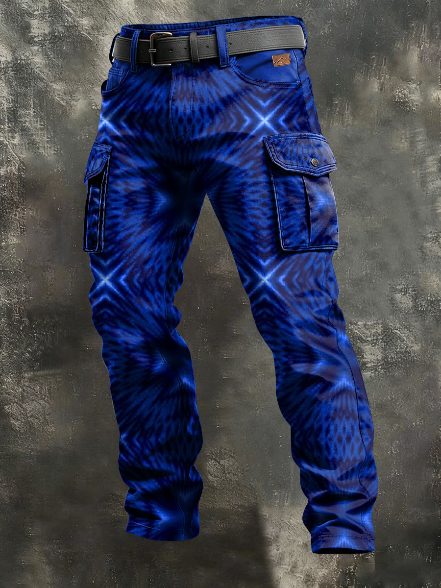 Herren-Retro-Urlaub Business-Kunstdruck Freizeit-Hose
