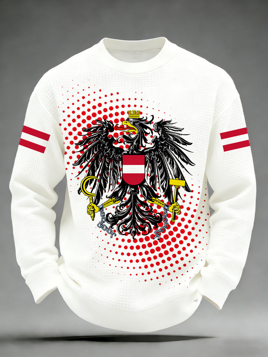 Langärmliges Herren hemd mit österreichisch inspirierter Print