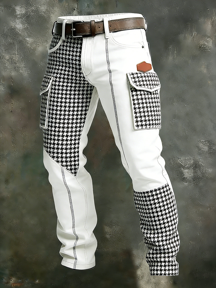 Herren Retro Business Style Freizeit hose