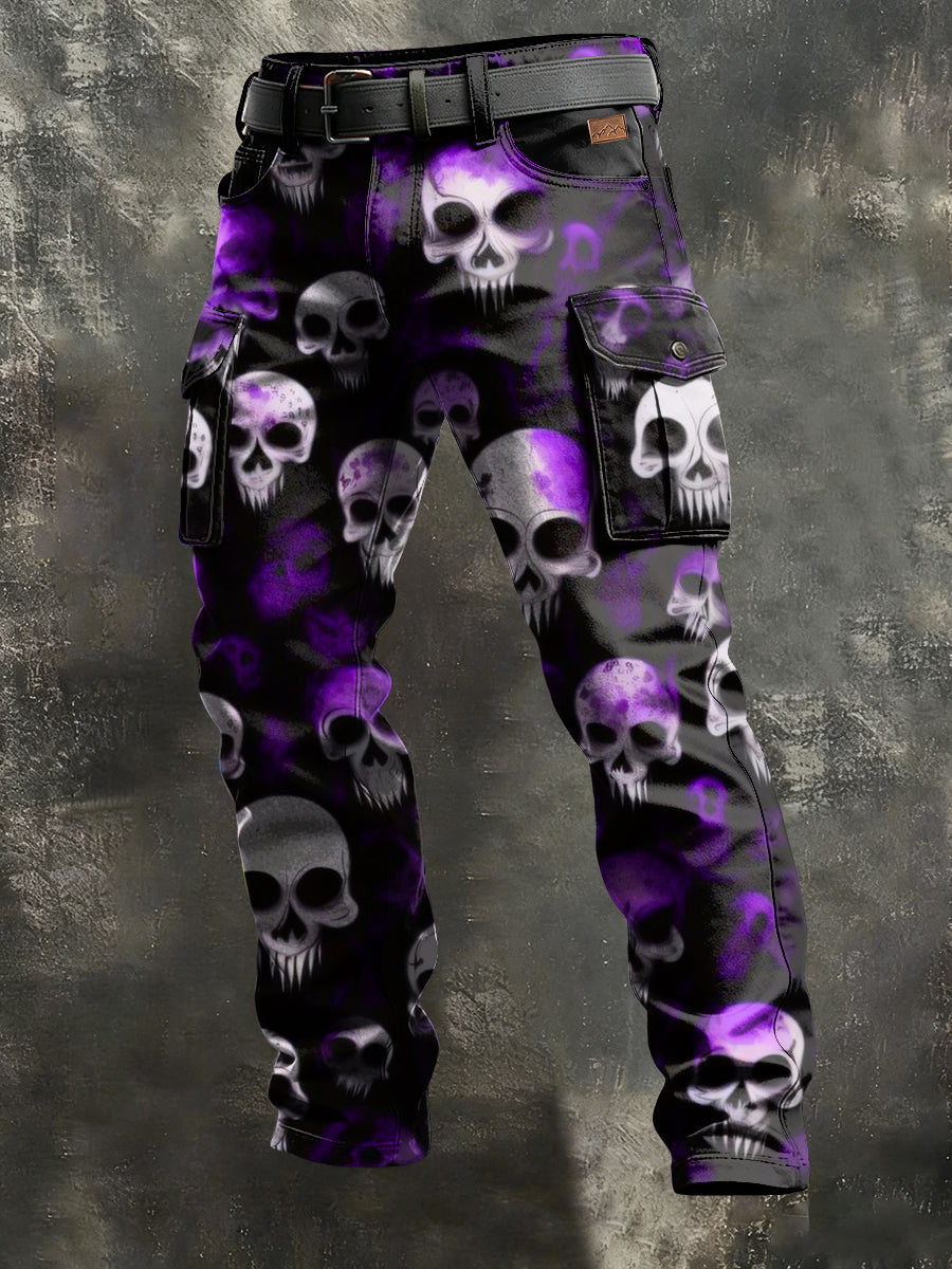 Herren-Retro-Urlaub Business-Kunstdruck Freizeit-Hose