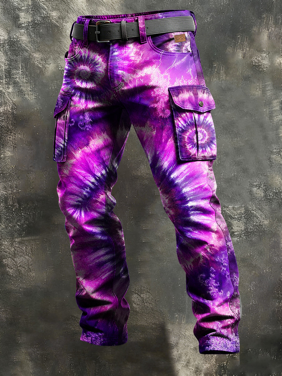 Herren-Retro-Urlaub Business-Kunstdruck Freizeit-Hose