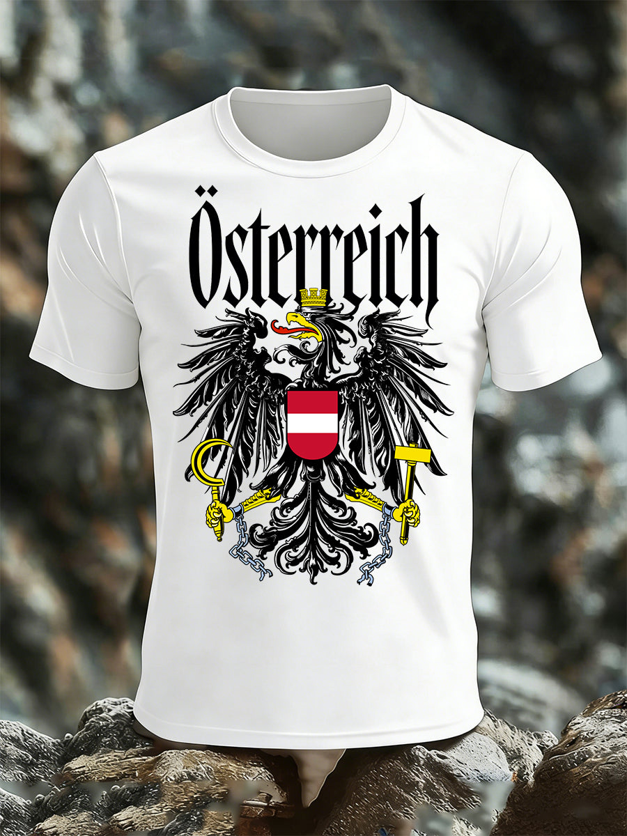 Herren T-Shirt mit österreichisch inspirierten Print