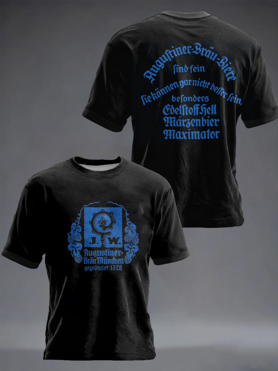 Herren Bier Liebhaber München Oktoberfest Print T-Shirt