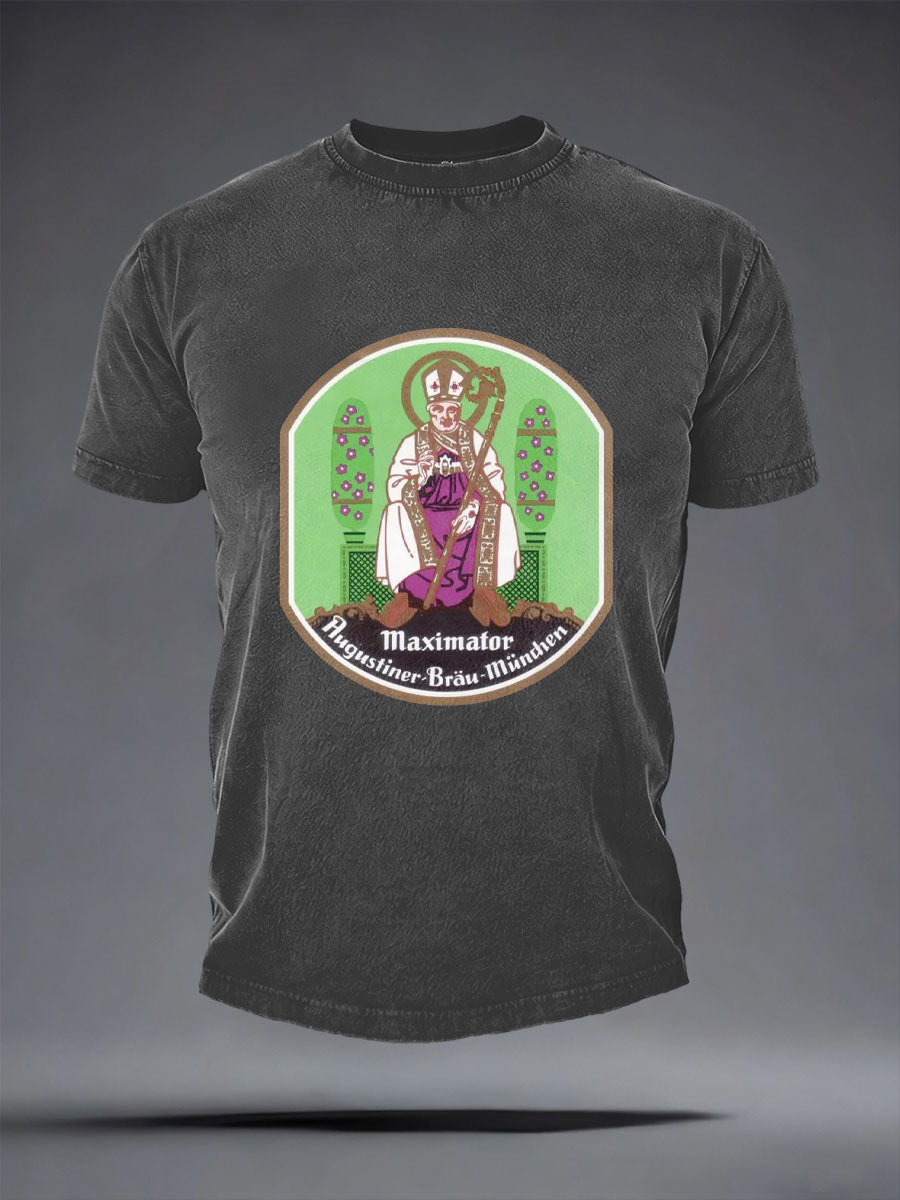 Herren-Bierliebhaber-T-Shirt mit kurzen Ärmeln