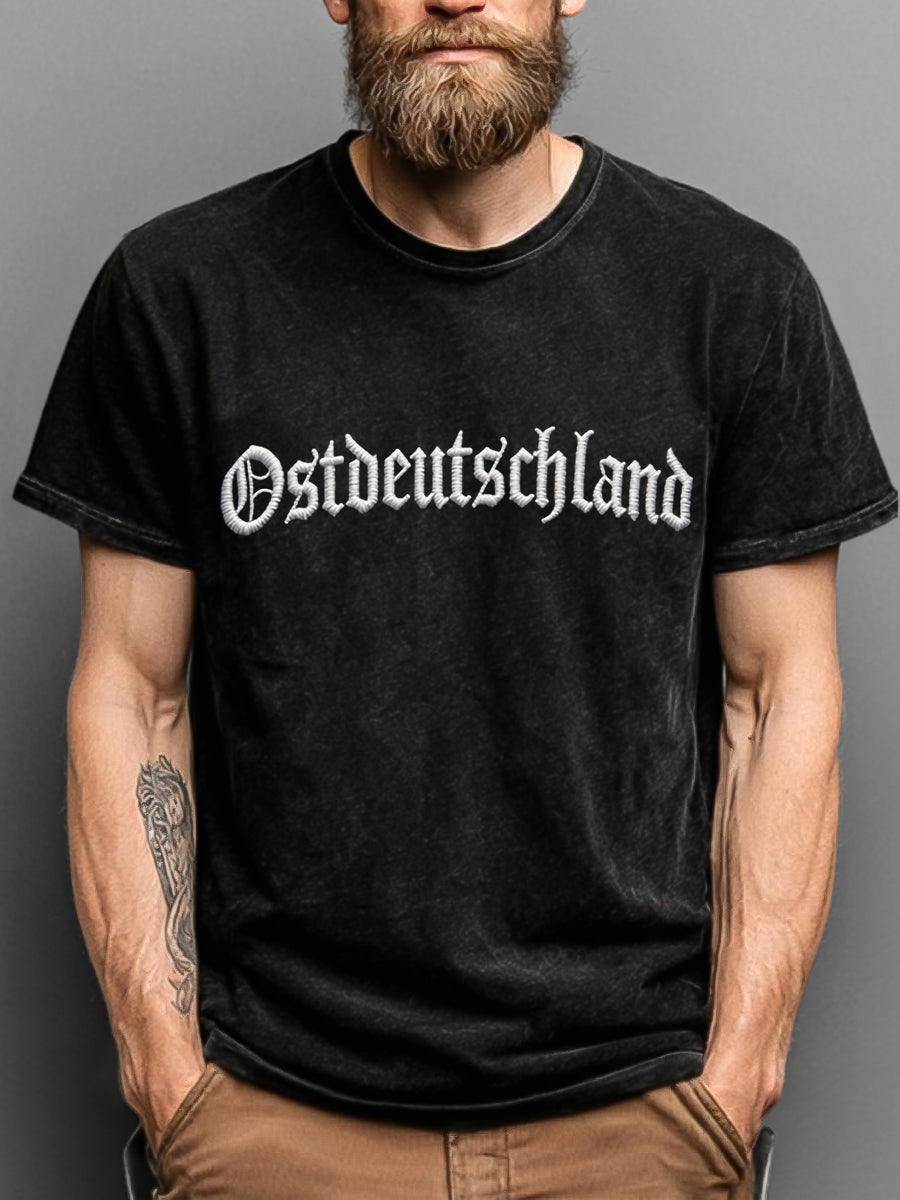 Retro deutsche Buchstaben kunst 100% Baumwolle T-Shirt
