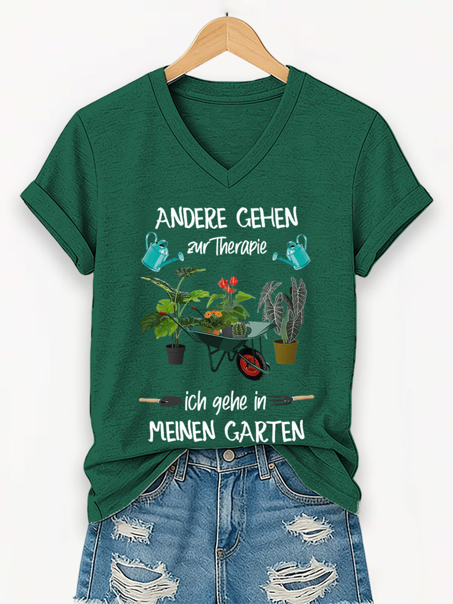 Damen Garten kurze Ärmel T-Shirt