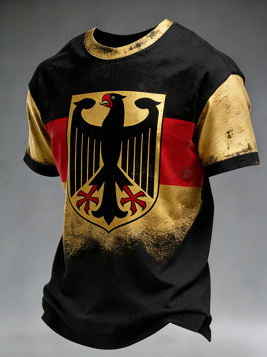 Herren-Grafik-T-Shirt im verzweifelten Stil