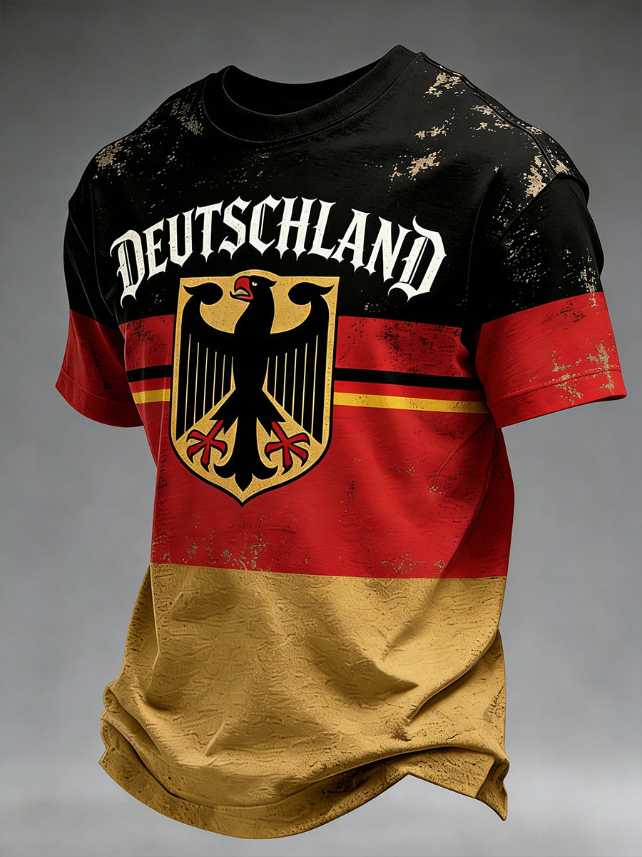 Herren-Grafik-T-Shirt im Destroyed-Look