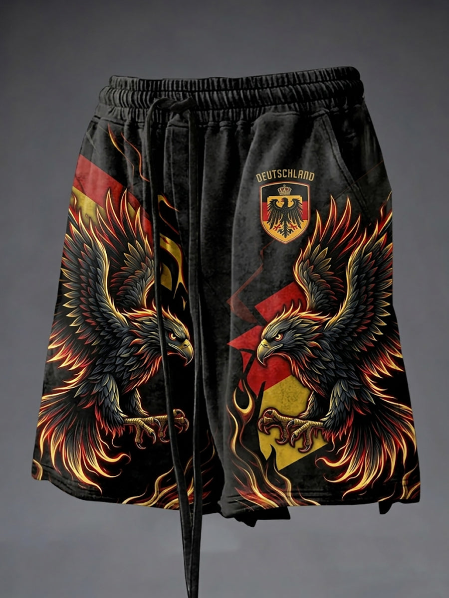 Herren-Deutschland bedruckte Freizeit shorts