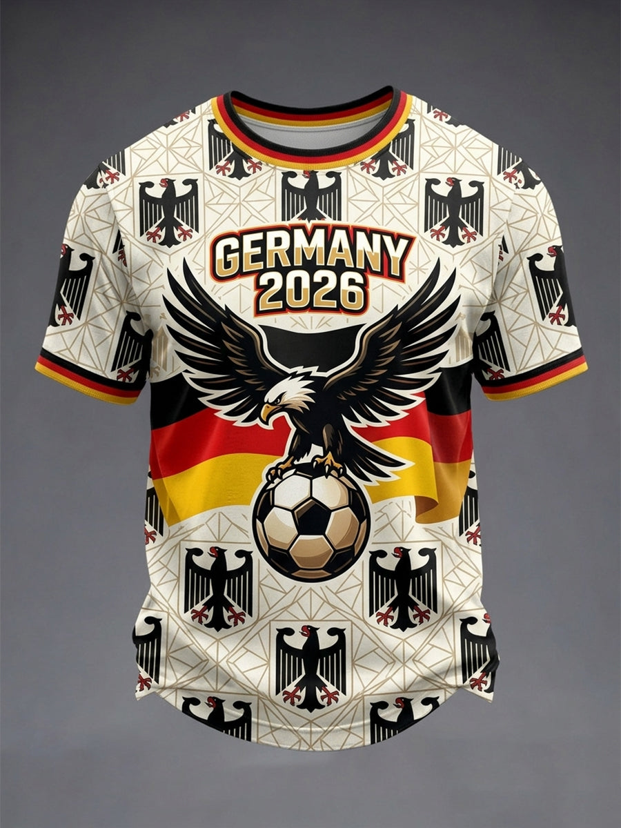 Männer Deutschland Fußball Liebhaber kurze Ärmel T-Shirt