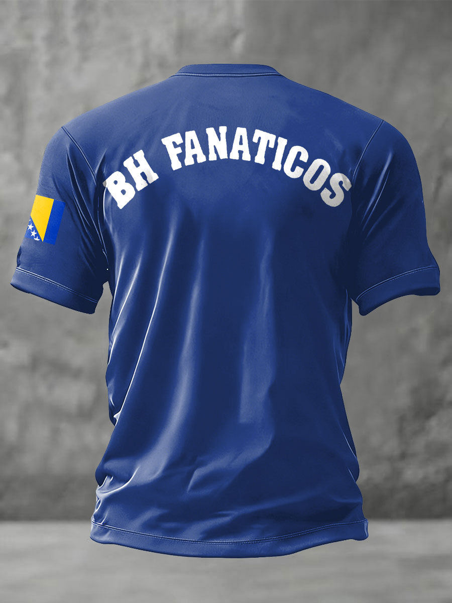 Herren-Fußballfan-T-Shirt aus Bosnien mit ZMAJEVI-Print