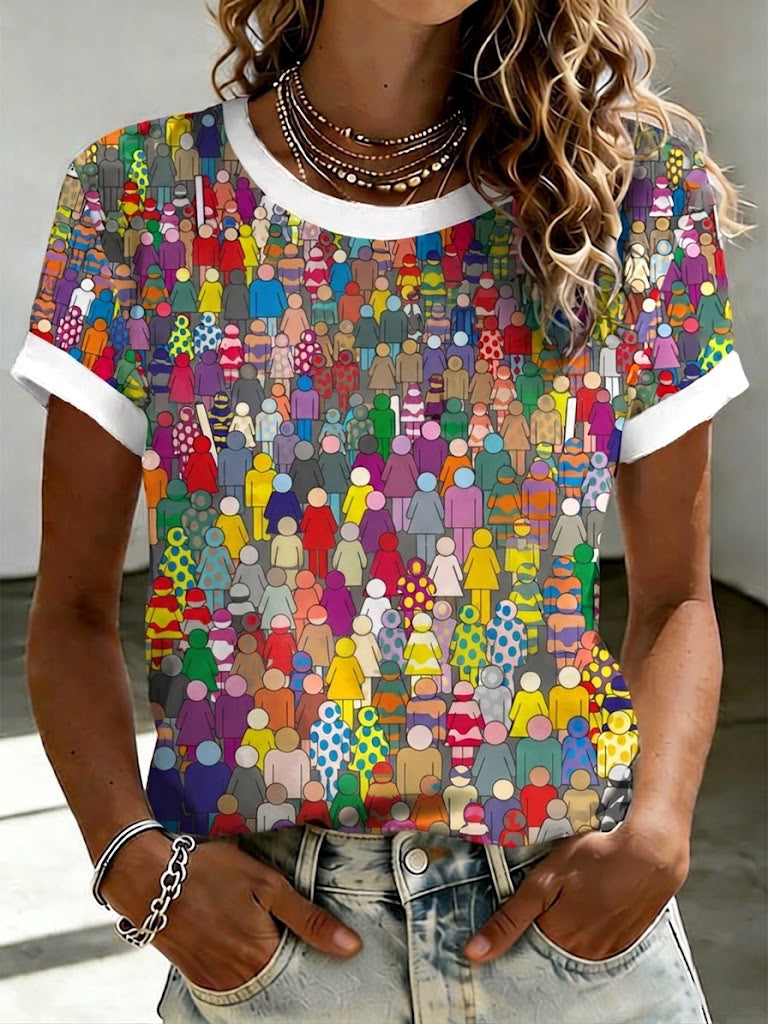 Damen-T-Shirt mit Christopher-Street-Day-Print