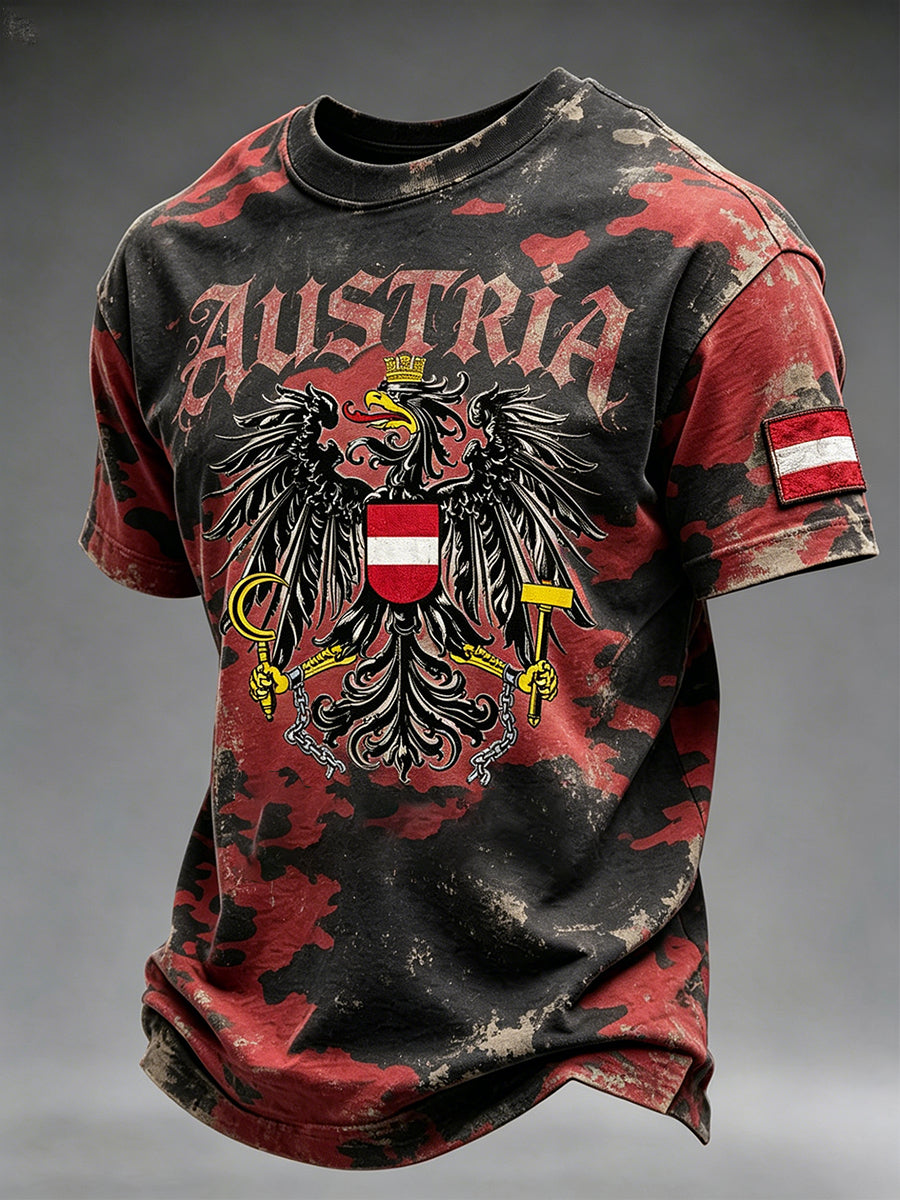 Herren-T-Shirt mit Adler-Print