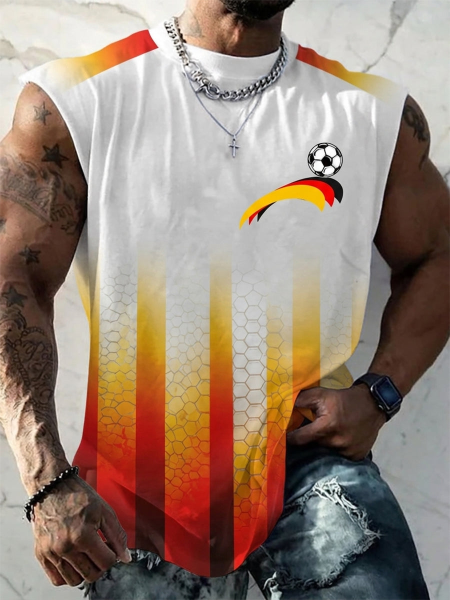 Herren-Deutschland-Fußballfan-Druck-Weste 2026