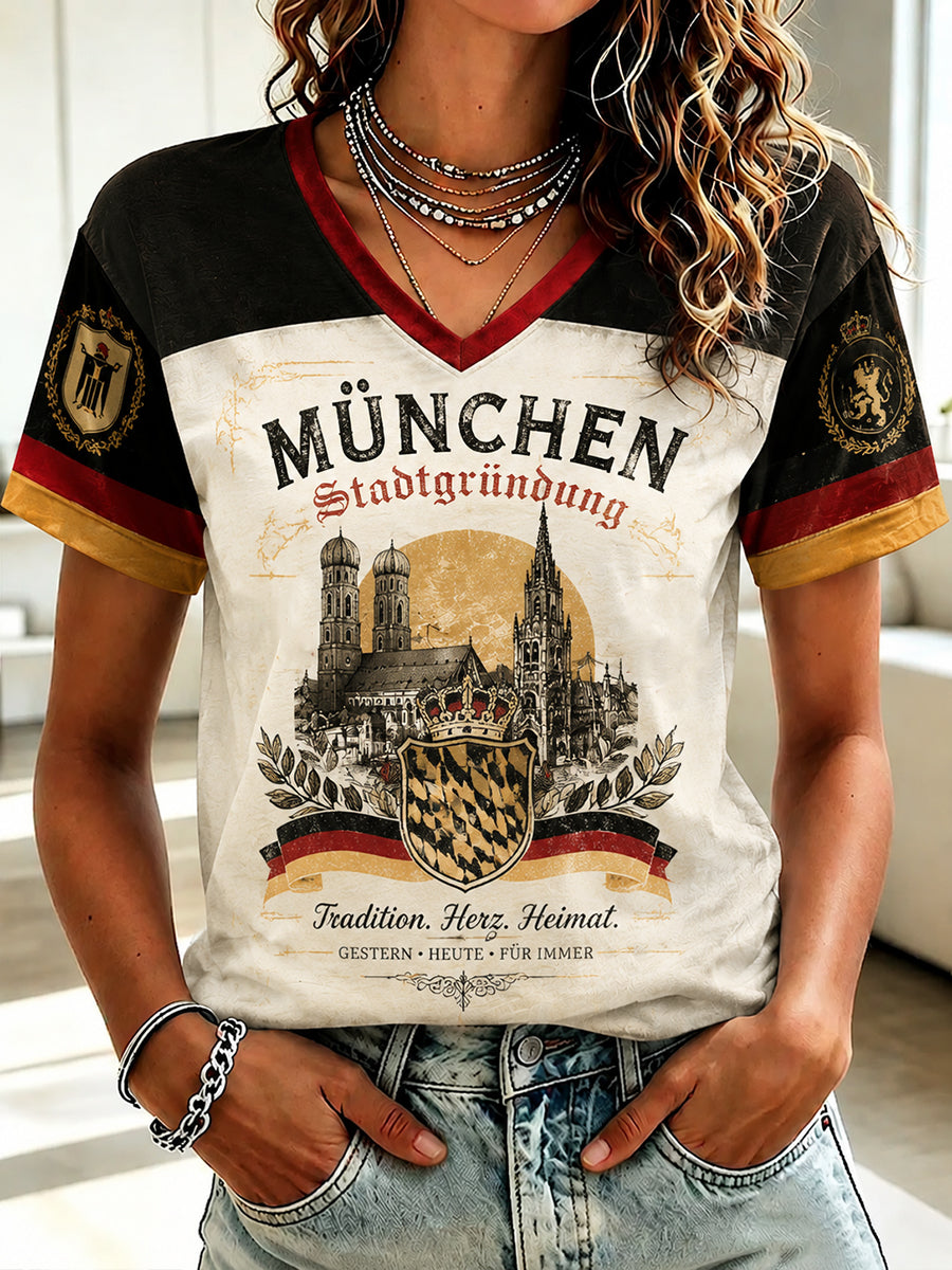 Damen-T-Shirt mit München-Stadtaufbaufest-Print