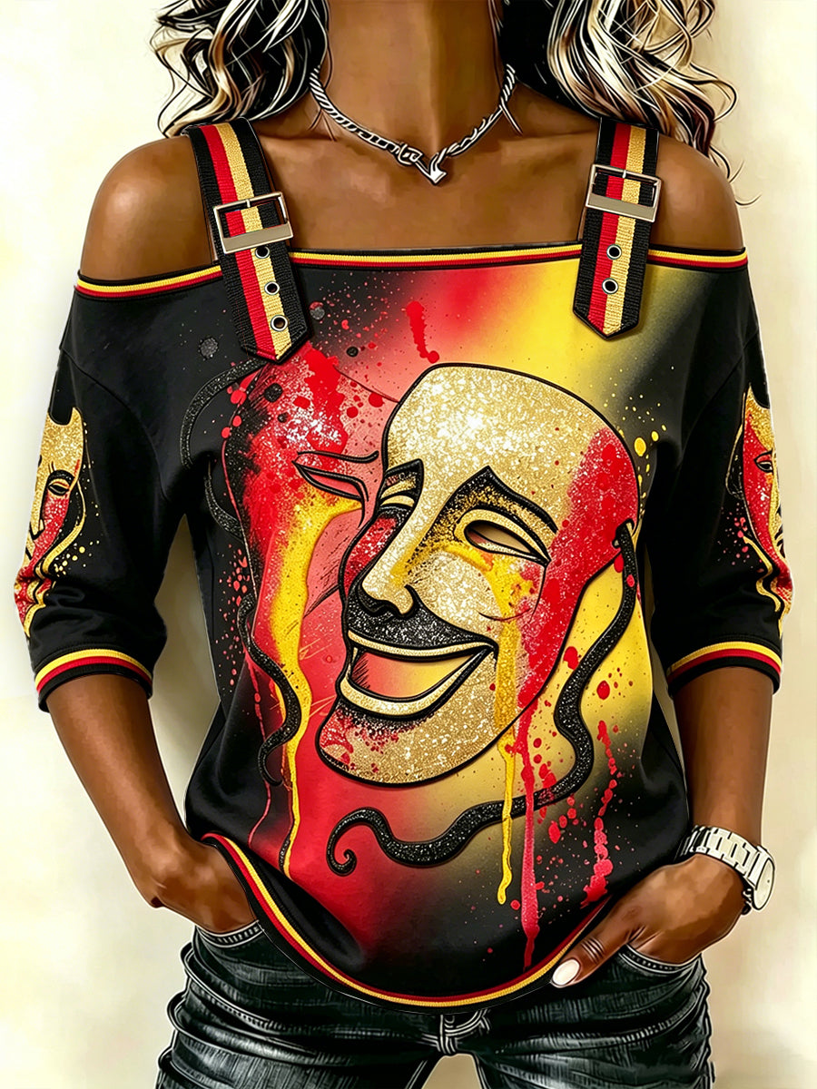 Frauen Berlin Kultur Festival Print Casual träger loses Top