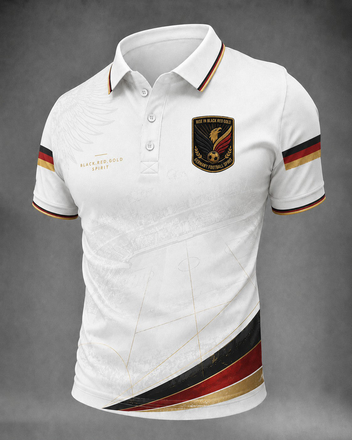 Herren-Fußballshirt mit Deutschland-Druck