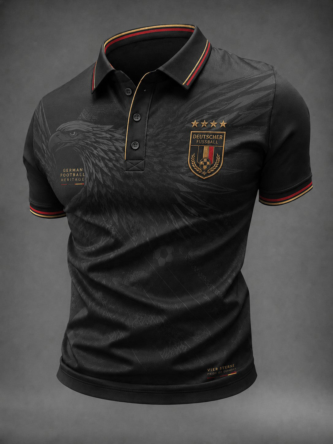 Herren-Fußballshirt mit Deutschland-Druck