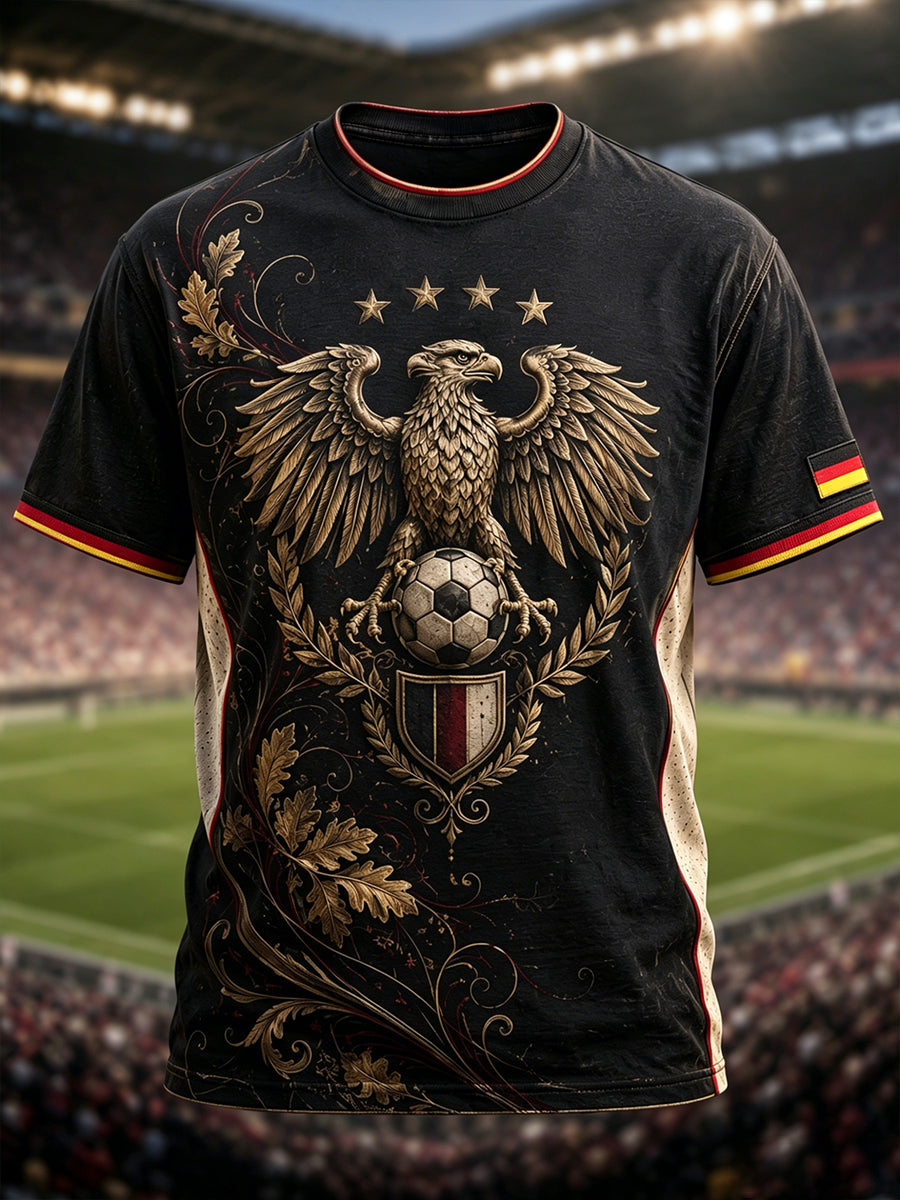 Herren-Fußball-T-Shirt aus Deutschland mit kurzen Ärmeln