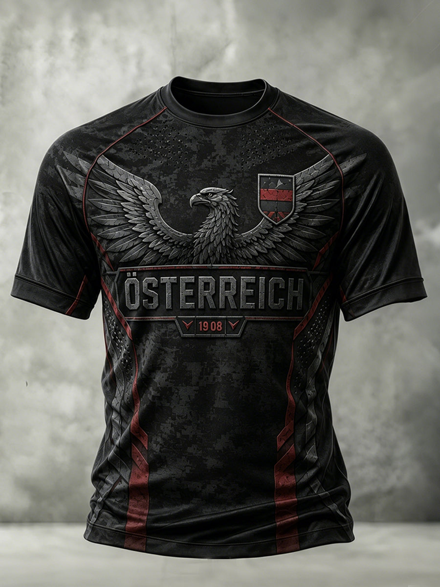 Herren-Fußballkurzarm-T-Shirt aus Österreich