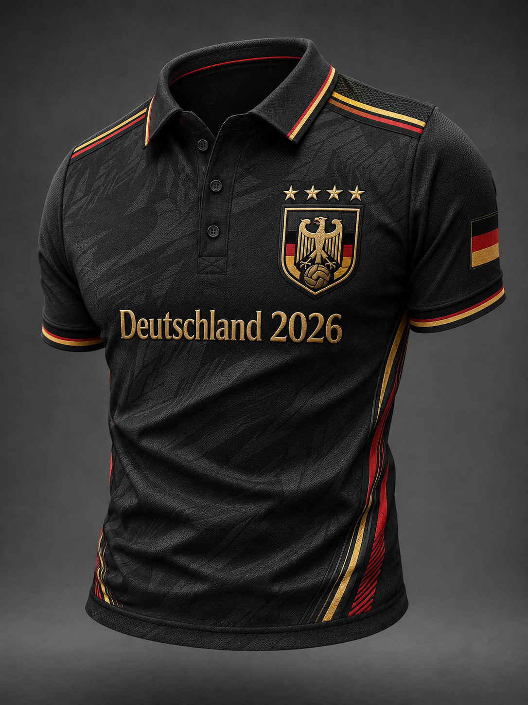 Herren-Fußballshirt mit Deutschland-Druck