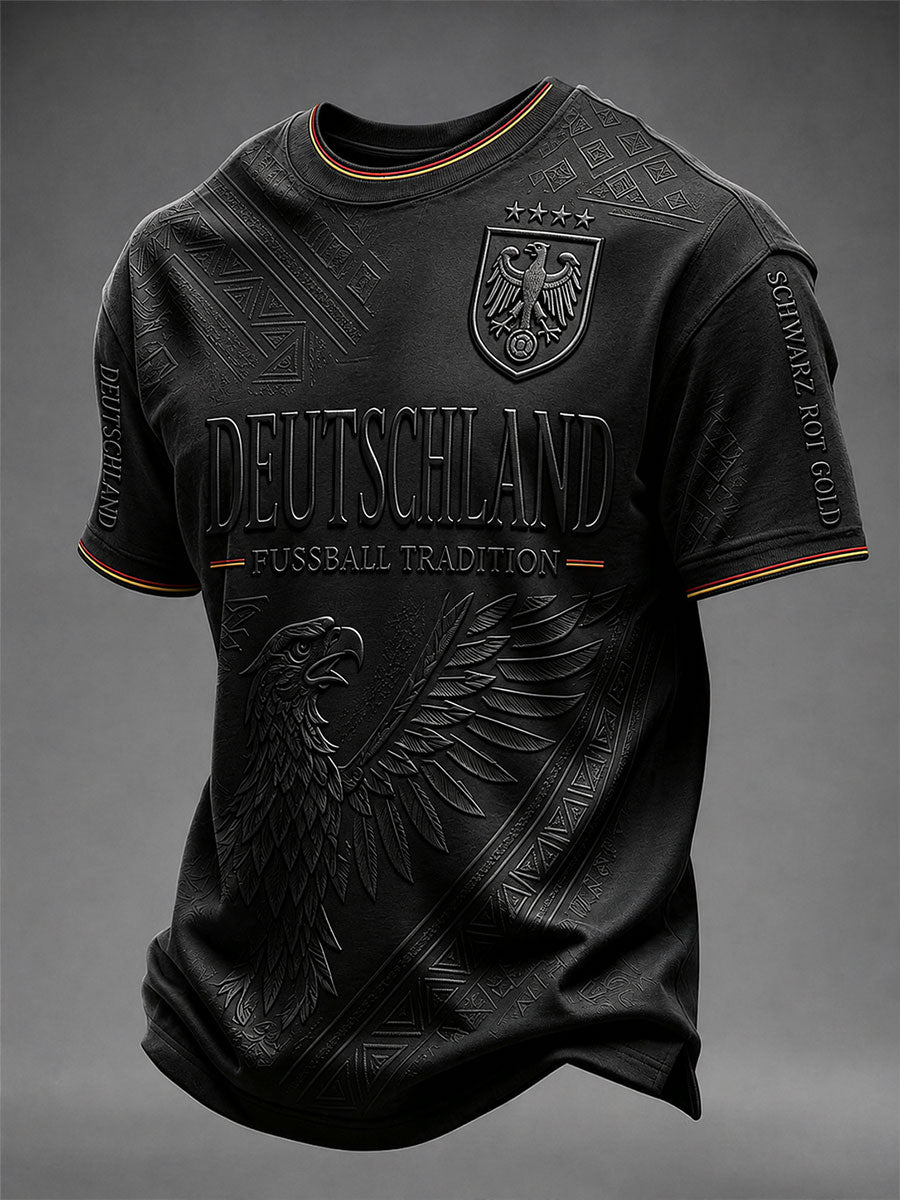 Herren-Fußball-T-Shirt aus Deutschland mit kurzen Ärmeln