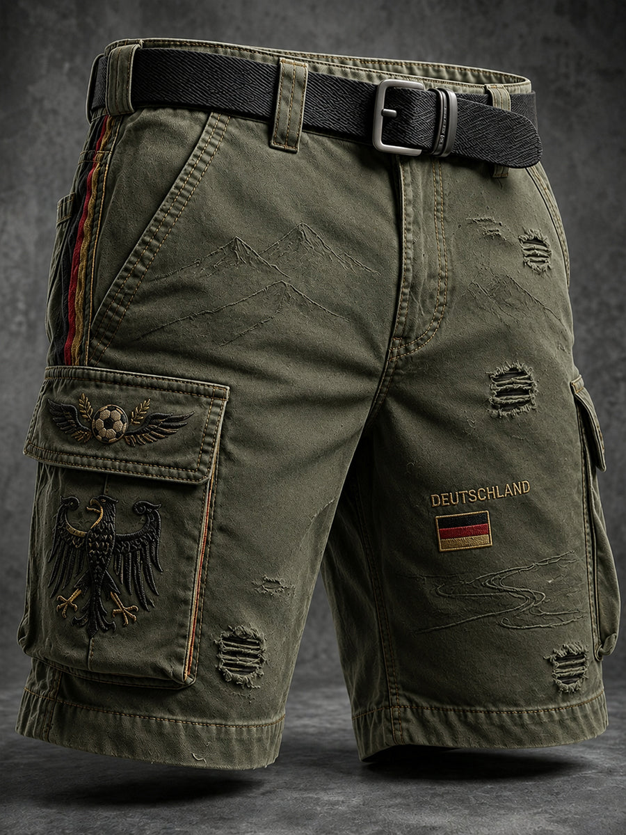 Herren-Fußballkunstdruck-Lässig-Shorts aus Deutschland