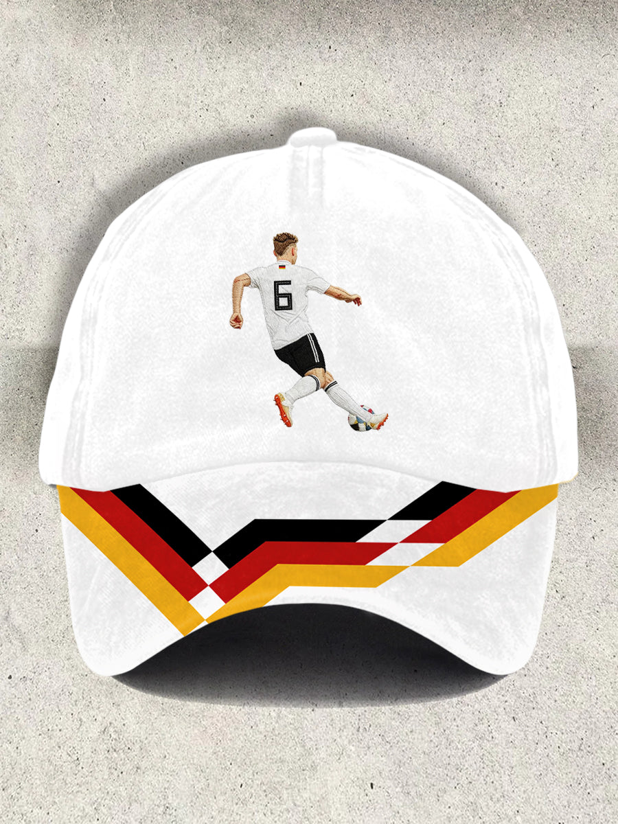 Unisex-Kappe mit Aufdruck der deutschen Fußballlegende