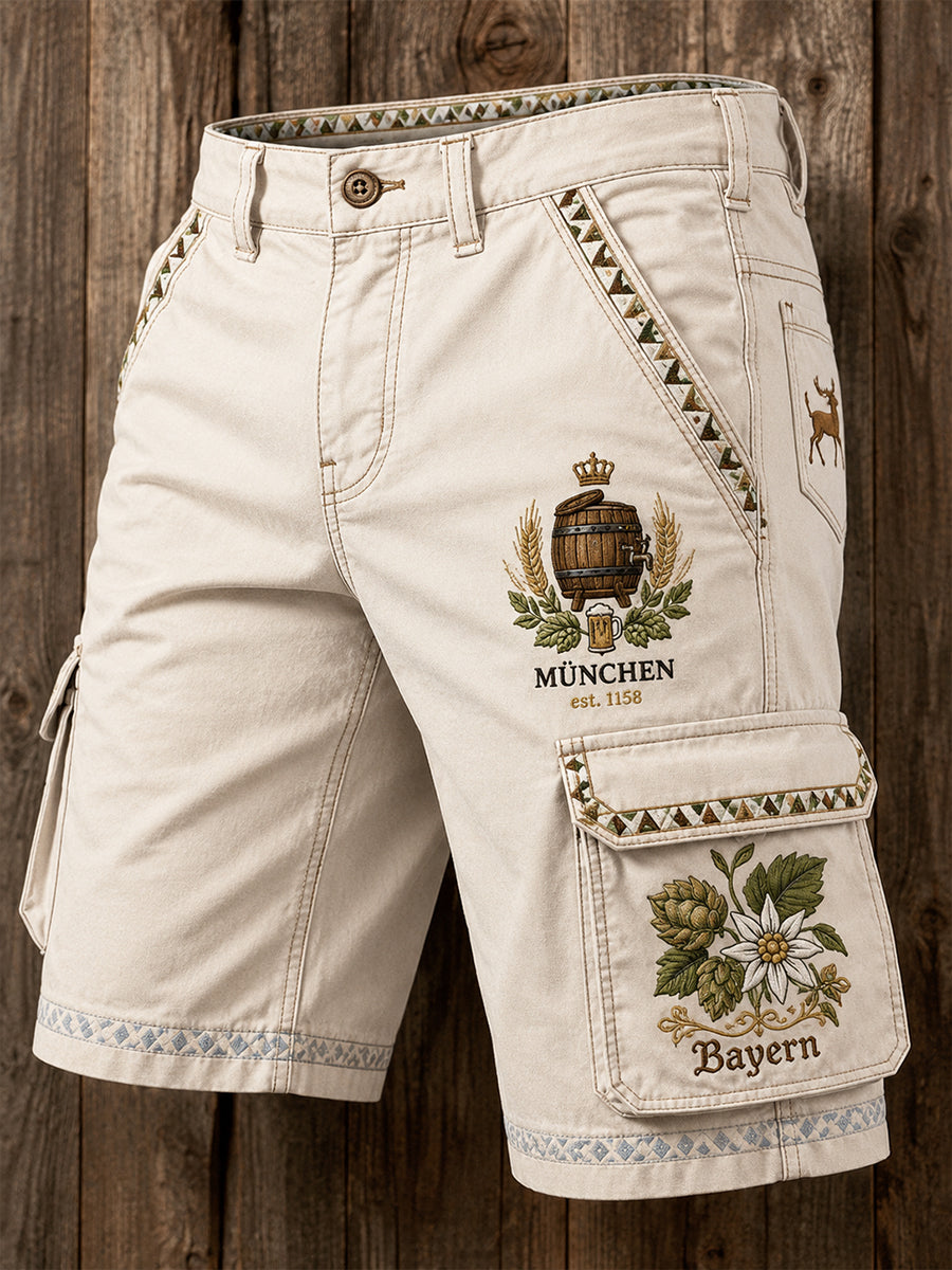 Oktoberfest-Kunstdruck-Casual-Shorts für Herren