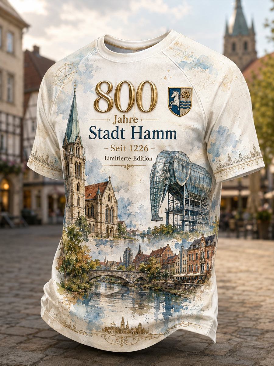Herren-T-Shirt mit kurzen Ärmeln – Deutsche Städte