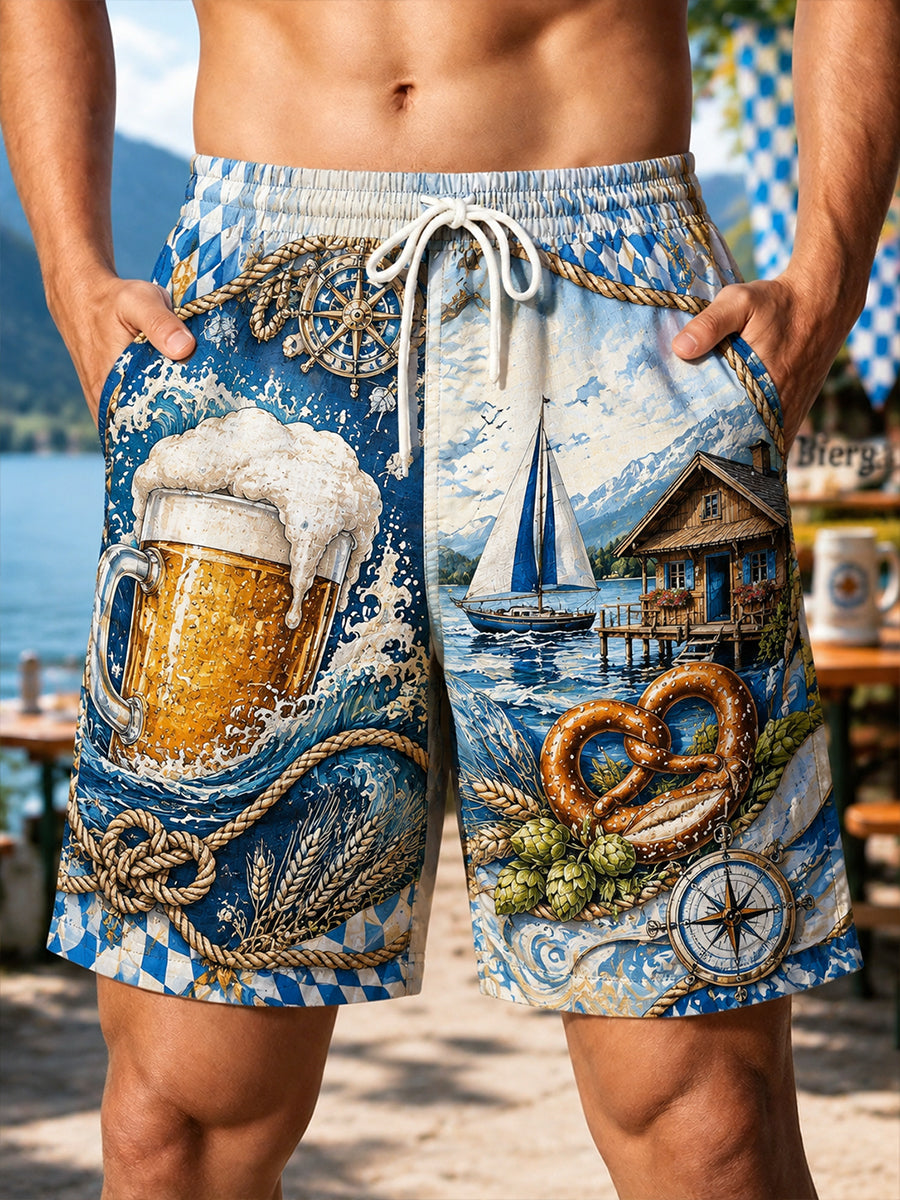 Herren-Oktoberfest-Shorts