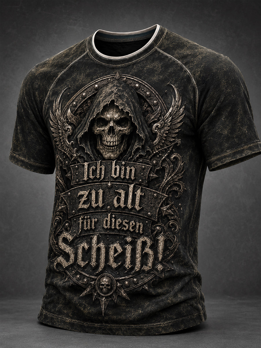 Herren-Ich bin zu alt für diesen Scheiß-Witz-T-Shirt