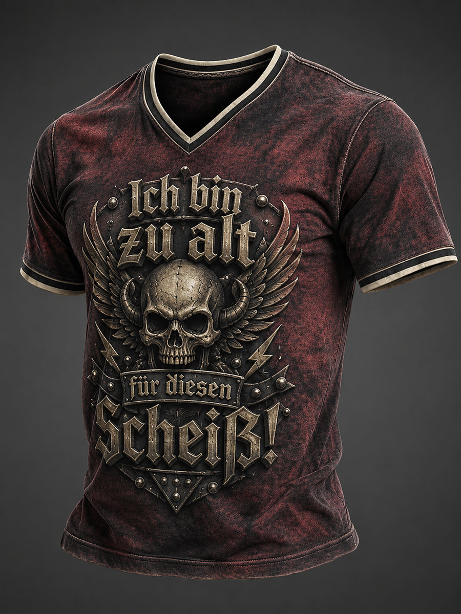 Herren-Ich bin zu alt für diesen Scheiß-Witz-T-Shirt